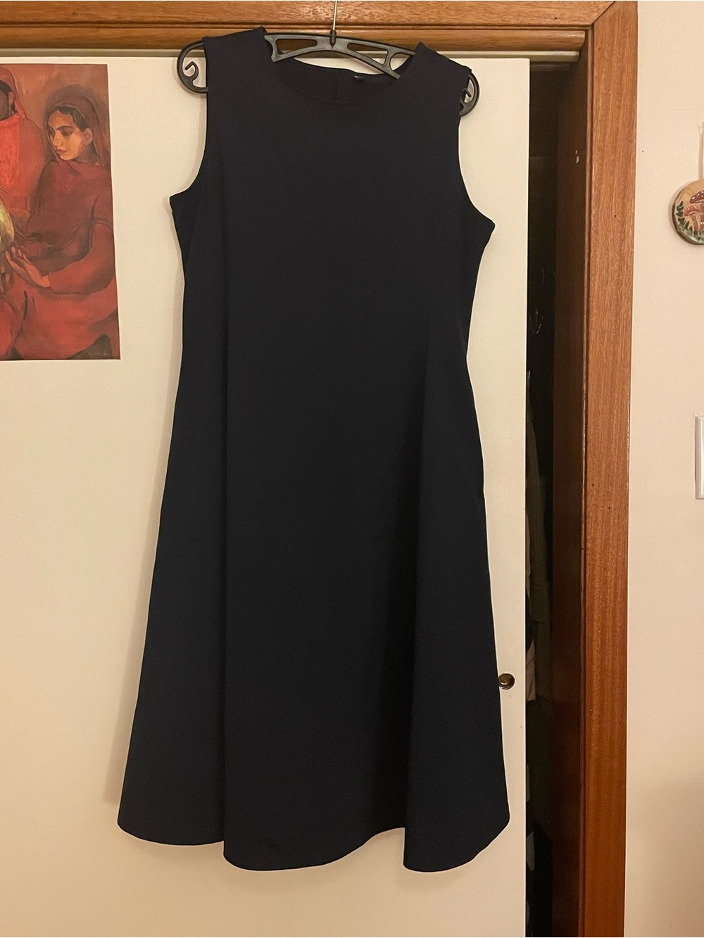 Uniqlo black high neck dress